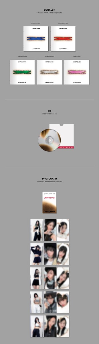 バージョン 選択 LE SSERAFIM 1st Studio Album UNFORGIVEN (COMPACT ver.) 送料無料 アルバム  ルセラフィム | ksendy