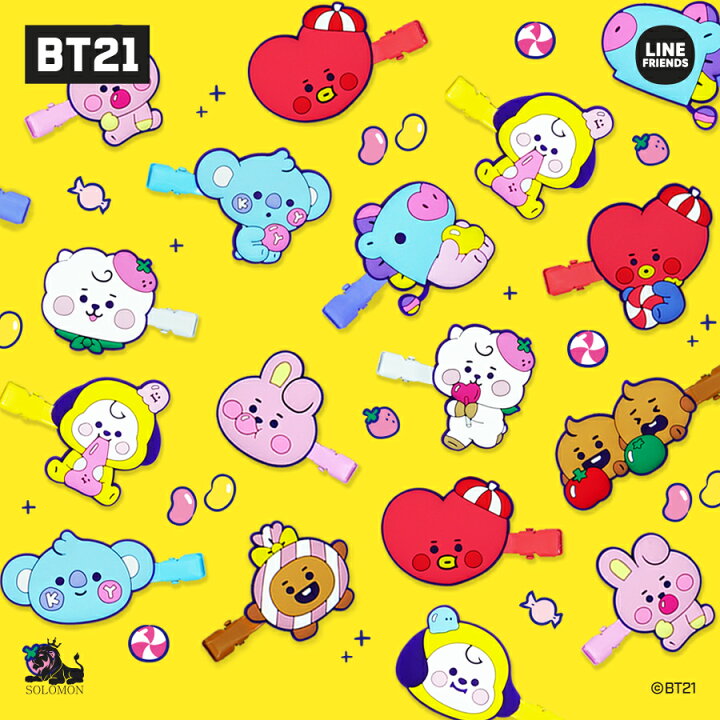 楽天市場】【：30%OFFSALE：】【BT21 前髪クリップ ver.3 JELLY CANDY  