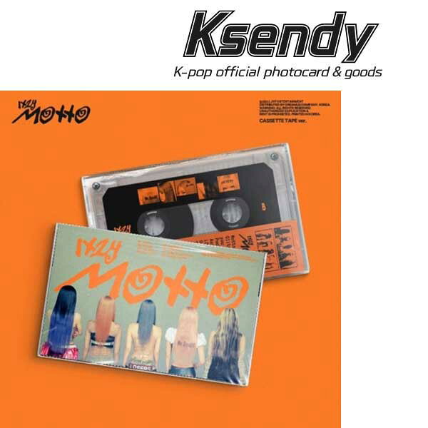 ITZY イッジ 【MOTTO】CASSETTE TAPE Ver.【韓国版】  JYP  YEA LIA RYUJIN CHAERYEONG YUNA  イェジ リア リュジン チェリョン ユナ 韓国音楽チャート反映 送料無料 韓国発送 Ksendy【2026/6/1 韓国発売】