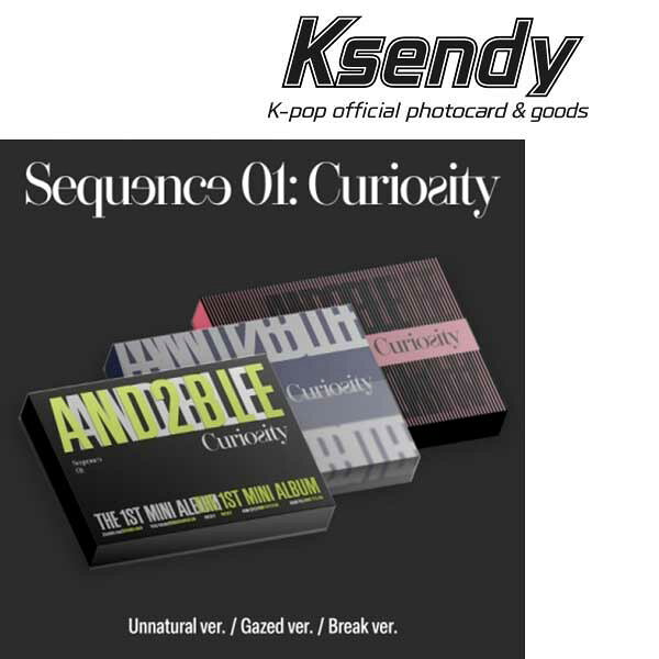 【3種セット】 AND2BLE アンダブル【Sequence 01: Curiosity】1集 ミニ アルバム 韓国版 ジャン ハオ リッキー キム ギュビン ハン ユジン ユ スンオン ZEROBASEONE ゼロベースワン ZB1 ゼベワン EVNNE イブン 韓国音楽チャート反映 送料無料  Ksendy【2026/5/27 韓国発売】