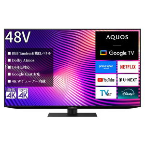 �y�[����3�T�ԁz�V���[�v 4T-48S9A OLED 48V�^ 4K�L�@EL�e���r AQUOS OLED�u�`49�^�v