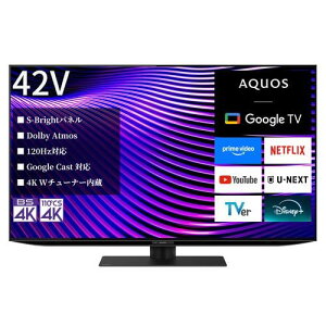 �y�[����3�T�ԁz�V���[�v 4T-42S7A OLED 42V�^ 4K�L�@EL�e���r AQUOS OLED�u�`49�^�v