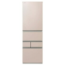 【納期約3週間】【配送設置商品】東芝 GR-W450GTM(NS) 5ドア冷凍冷蔵庫 (452L・右開き) エクリュゴールド　GRW450GTM「300L～499L」