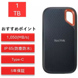 �y�݌Ɍ��藂�c�Ɠ�����OK F-3�zSanDisk �T���f�B�X�N �G�N�X�g���[�� 1TB SDSSDE61-1T00-J25 �|�[�^�u��SSD �O�t��SSD SDSSDE611T00J25