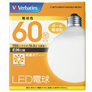 �y�[����2�T�ԁzLDG9LGVP2 [�O�H���w���f�B�A] Verbatim LED�d��26���� �d���F 60W���� LDG9LGVP2