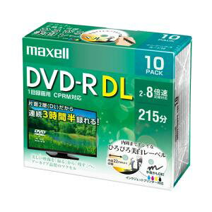 y[3Tԁzyll1_܂Łz}NZ DRD215WPE10S 8{ΉDVD-R DL 215 10pbN