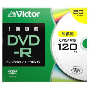 �y�[����3�T�ԁz�y����l�l1�_�܂ŁzVictor �r�N�^�[ VHR12JP20J2 ���^��p DVD-R 16�{�� �v�����^�Ή� 20�� �P�[�X����