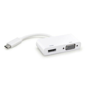 y݌Ɍ藂cƓOK 1-1zCCA-UCHDVGA USB Type-C to VGA/HDMI ϊA_v^[ CCAUCHDVGA