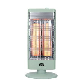 【納期約7〜10日】日本エーアイシー AEH-G1000A-G グリーン グラファイトヒーター 自動首振り 転倒OFFスイッチ