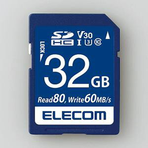 【納期約1ヶ月以上】【お一人様1点まで】ELECOM エレコム MF-FS032GU13V3R データ復旧SDHCカード(UHS-I U3 V30) 32GB