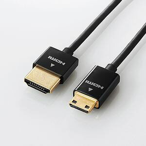y[7`10zyll1_܂ŁzELECOM GR JڑpHDMIP[u(HDMI mini^Cv) 1.5m DGW-HD14SSM15BK