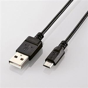 �y�[����7�`10���z�y����l�l1�_�܂ŁzELECOM �G���R�� �G�RUSB2.0�P�[�u��(A-microB�^�C�v) 0.9m U2C-JAMB09BK U2CJAMB15BK