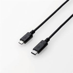�y�[����7�`10���z�y����l�l1�_�܂ŁzELECOM �G���R�� USB2.0�P�[�u��(�F�ؕi�AC-microB) 0.5m U2C-CMB05NBK U2CCMB05NBK