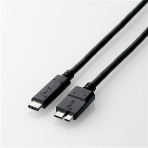 �y�[����7�`10���z�y����l�l1�_�܂ŁzELECOM �G���R�� USB3-CMB05NBK USB3.1�P�[�u��(�F�ؕi�AC-microB) 0.5m USB3CMB05NBK