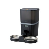 【納期約2週間】PET-AF02BK エレコム ペット用自動給餌器(2匹用、ブラック）PETAF02BK