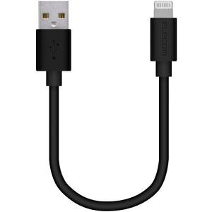 �y�[����7�`10���zELECOM �G���R�� MPA-UAL01BK Lightning�P�[�u�� �X�^���_�[�h 0.1m �u���b�N MPAUAL01BK