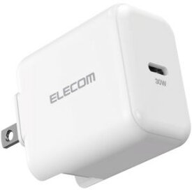 【納期約2週間】ELECOM エレコム ACDC-PD2130WH ノートPC用ACアダプター USB充電器 USB Power Delivery認証 30W USB-C1ポート スイングプラグ ホワイト ACDCPD2130WH