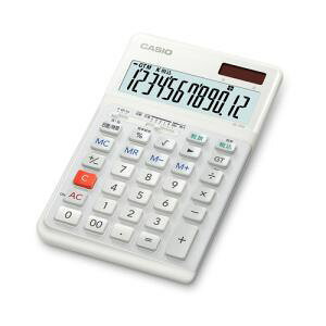 【納期約7〜10日】カシオ(CASIO) JE12DWEN 人間工学電卓 12桁ジャスト ホワイト