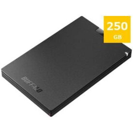 【納期約7～10日】BUFFALO　SSD-PGC250U3-BC　外付けSSD　250GB　黒色