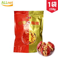 【全国送料無料】紅棗夾核桃 ドライ赤棗とクルミの組み合わせ 258g 食品 中華食材 ヘルシーなおやつ なつ…