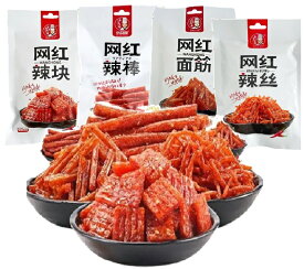 【全国送料無料】4種類から選べる味　中華 お菓子 ラーティアオ 4袋セット　小馬哥 網紅辣棒・网紅辣塊・网紅辣絲・网紅面筋 4種類　食べ比べ お試し 汗が止まらない！やめられない辛さ！スパイシースナック 中国おつまみ 中国スナック SNSバズリ ピリ辛で美味しい！
