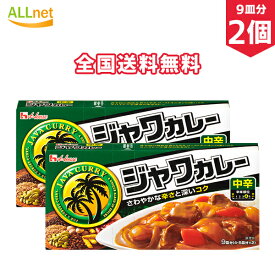 【全国送料無料】ハウス ジャワカレー中辛 185g×2個