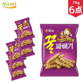 【まとめてお得・送料無料】農心 クルカベギ 75g×6点セット 韓国お菓子 スナック サクサクおいしい 蜂蜜カベギ(クルクァペギ) 韓国お菓子