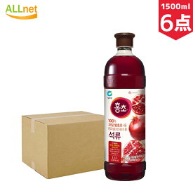 ホンチョ ざくろ酢 1500ml×6本 1BOX のむお酢 健康飲料 韓国飲み物 韓国食品 ホンチョ1.5L