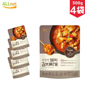 【送料無料】OURHOME ピリ辛 豚キムチチゲスープ300g×4袋セット 韓国食品 韓国料理 コムタン スープ 清浄園 ソルロンタン ソウル風 牛骨スープ 雪濃湯 スープ 即席 人気PBシリーズ journey go fresh の人気商品 キムチ鍋