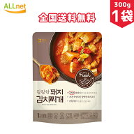 【全国送料無料】OURHOME ピリ辛 豚キムチチゲスープ300g×1袋 韓国食品 韓国料理 コムタン スープ 清浄…