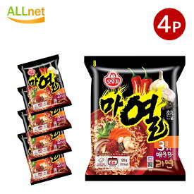 【送料無料】オットギ マヨル (マ熱) ラーメン 120g×4袋セット 韓国食品 韓国ラーメン