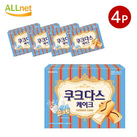 【送料無料】クラウン ククダス ケーキ 77g×4箱セット 韓国お菓子 韓国食品
