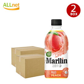 送料無料 ウンジン THE Marllin ピーチ 500ml (PET) ×40本(2BOX) 自然のドライピーチ 韓国飲料 韓国食品 清涼飲料水