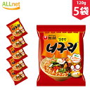 【送料無料】ノグリラーメンx 5袋 農心 ノグリウドン ノグリラーメン ノンシン NONGSHIM ノグリ ラーメン 【農心・NONGSHIM】
