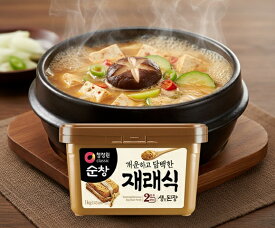 韓国味噌 スンチャン テンジャン 1kg 清浄園 | 韓国 みそ テンジャンチゲの素 コチュジャン カンジャン と並ぶ 韓国の伝統的な調味料 味噌