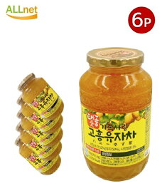 高興 ゴフン ハニー柚子茶 1kg×6本セット 【一部地域 送料無料】ゆず茶/韓国茶/韓国食材/韓国食品/蜂蜜茶/柚子茶/お土産/お中元/果実入お茶/飲物/飲み物/茶/韓国飲料/韓国食品/おいしい柚子茶(ゆず茶)