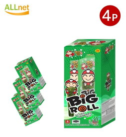 【正規輸入品】タオケーノイ ビッグロール 海苔巻きスナック(3g×6本) 18g ×4個セット クラシック味 韓国風お菓子 人気タイおやつ Tao Kae Noi Big Roll Grilled Seaweed Roll Classic Flavour