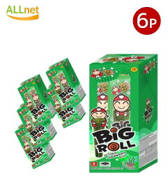 【正規輸入品】タオケーノイ ビッグロール 海苔巻きスナック(3g×6本) 18g ×6個セット クラシック味 韓国風お菓子 人気タイおやつ Tao Kae Noi Big Roll Grilled Seaweed Roll Classic Flavour