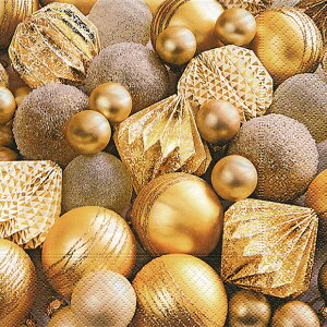 �y�[�p�[�i�v�L���� PAPER+DESIGN ���� Shiny gold baubles �h�C�c�� �N���X�}�X�U�C�t�F�� NAPKIN �N���X�}�X�G�� ���蕨 �����y20������z�y���[���։z600251