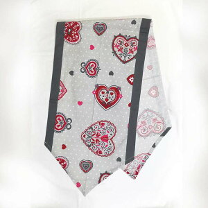 Sde �T�G�� ��100�� �f�U�C�� �e�[�u�������i�[ TABLE RUNNER ORNELLA ���b�h �O���[ �n�[�g �t�����X (40cm×150cm)2853090