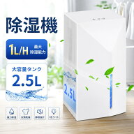 【在庫一掃！最安価挑戦！】除湿機 小型 除湿器 コンパクト 軽量 梅雨対策 カビ防止 部屋干し 2500ML大容…