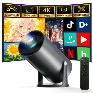 yAndroid TVځE270°]zvWFN^[ ƒp 18000LM 1080P Wi-Fi6 4KΉ vWFN^[ ^ y V䓊e `␳ Bluetooth5.3 Xs[J[ X^ȟ^ z[vWFN^[X