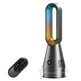【楽天1位◆クーポンで12,999円】 タワーファン 扇風機 63cm 3D首振り 冷暖タイプ ファンヒーター 暖房器具 羽根なし扇風機 縦型 冷風扇 DCモーター 静音 サーキュレーター 上下左右角度調節 風量調節 省エネ 9Hタイマー リモコン フィルター付 冷暖兼用 熱中症対策 PSE認証