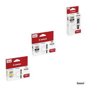�y���������z3�F�Z�b�g�z �L���m�� ��e�� �C���N�J�[�g���b�W BCI-330XL PGBK + BCI-331XL BK/Y�i�痿�u���b�N/�u���b�N/�C�G���[�j �Ή��@��FPIXUS TS8830/TS8730/TS8630/TS8530