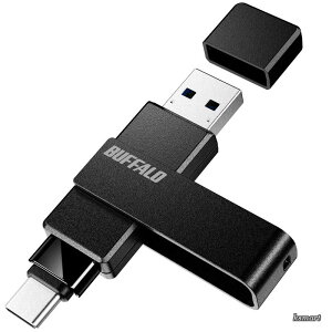 �y���������z�o�b�t�@���[ USB������ 256GB Type-C Type-A ���Ή� USB3.2(Gen1) exFAT ��]�� �y iPhone 17e / 17 / 17 pro/iPad/Android/Windows/Mac �z �o�b�N�A�b�v �e�ʕs������ �u���b�N RUF3-ACR256G-B/N