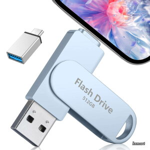 �y���������z2026�V�o�� �z512GB 3in1 USB�������[ USB-C/Lightning/USB-A �X�}�z/PC/�^�u���b�g���@�\ �f�[�^�o�b�N�A�b�v