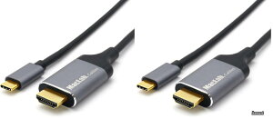 �y���������zUSB Type-C HDMI �ϊ� �P�[�u�� 1.8m �ő�4K/60Hz HDR�o�͑Ή� Apple M3/M4/M5���� MacBook Pro Air neo iMac �Ȃǂƌ݊����L�� BC-UCH218GR (× 2)