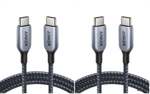 �y���������z765 ���ϋv�i�C���� USB-C & USB-C �P�[�u�� (240W 1.8m) USB 2.0 USB PD�Ή� iPhone 16 / 15 MacBook Pro/Air iPad Pro iPad Air 5 Galaxy S24 Pixel LG �Ή� (× 2)
