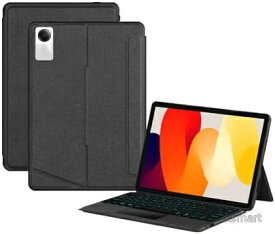 【送料無料】Xiaomi Pad 6S Pro 12.4インチ キーボードケース タッチパッド付き バックライト7色 分離式 マグネット 縦横置き対応 スタンド ペンホルダー ビジネス 全面保護