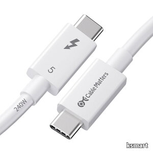 �y���������zCable Matters 80Gbps Thunderbolt 5 �P�[�u�� - 1m�A[�ő�120Gbps�ш敝�u�[�X�g?240W�[�d?8K / 4K 540Hz]�A�T���_�[�{���g5�P�[�u���AThunderbolt 4/USB4/US